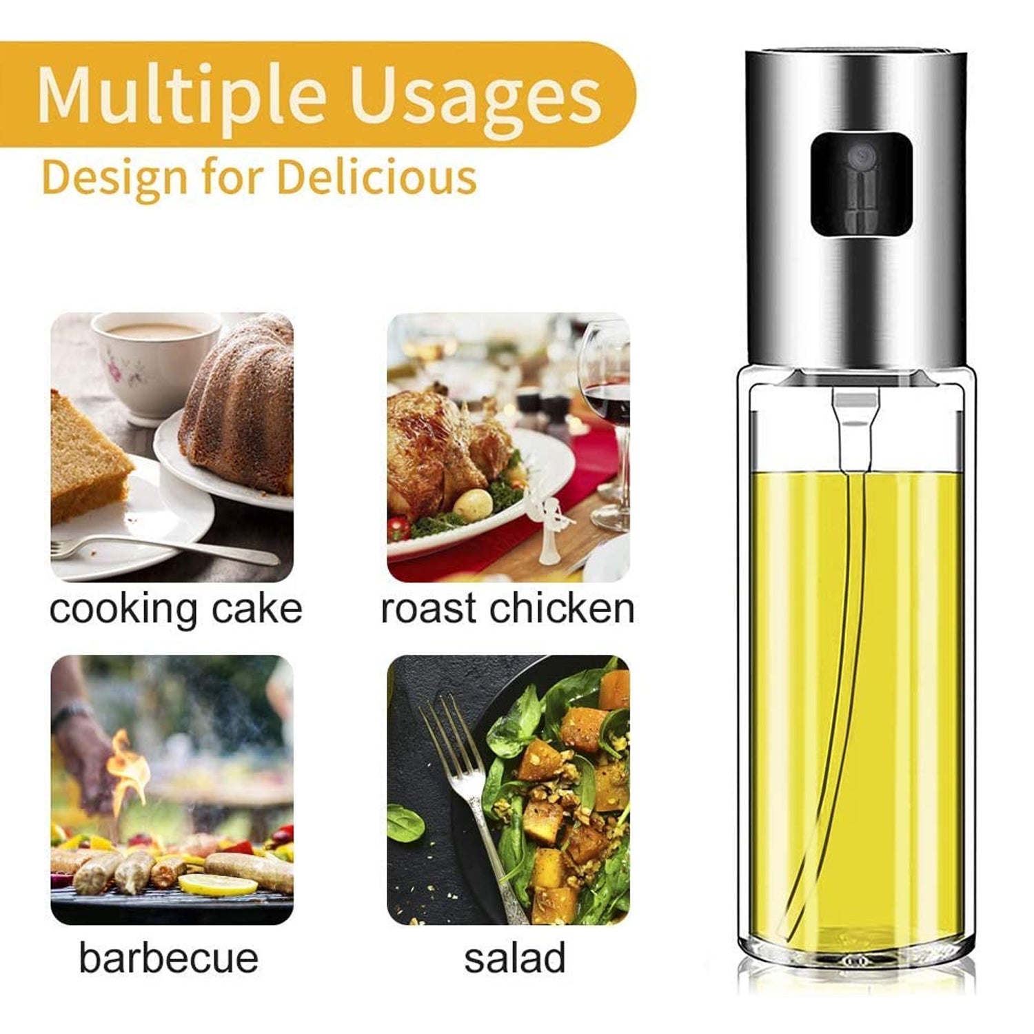 7126 Oil Sprayer Dispenser, Oil Versatile Glass Spray Bottle For Cooking & Multi Use Bottle DeoDap 7126 Oil Sprayer Dispenser, Oil Versatile Glass Spray Bottle For Cooking & Multi Use Bottle DeoDap